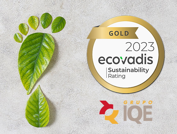 Grupo IQE galardonado con la medalla de oro de EcoVadis 2023